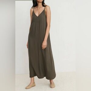 Jenni Kayne Olive Slip Maxi Dress